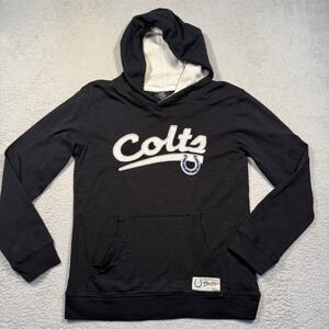 NFL Team Apparel Indianapolis Colts Black Hoodie‎ Long Sleeve Tshirt Youth M
